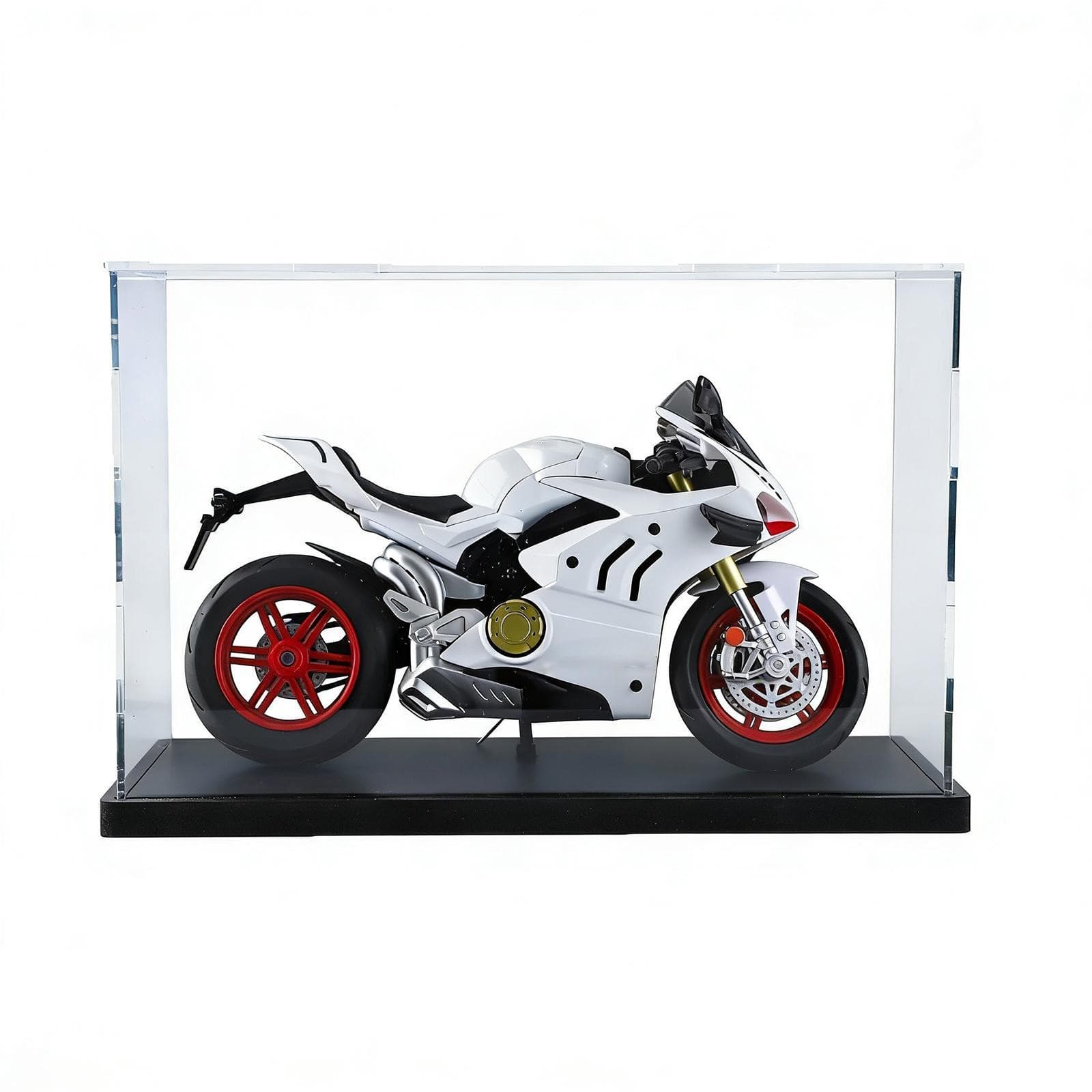 Motorcycle Model Display Case 1/24 Versatile Stackable Motorbike Display Box