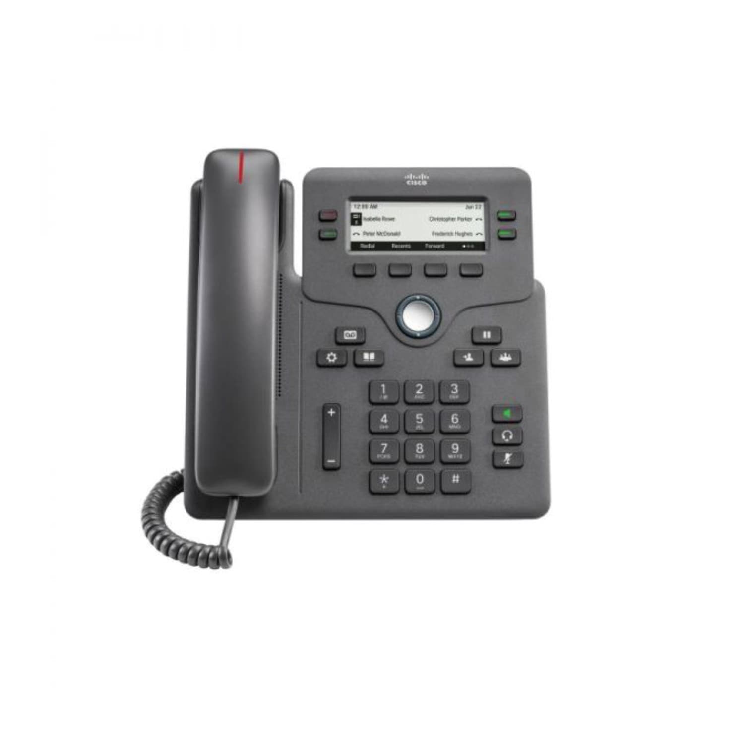 Cisco 6861 Multiplatform IP Phone with UK Power Adapter for MPP Systems - Black