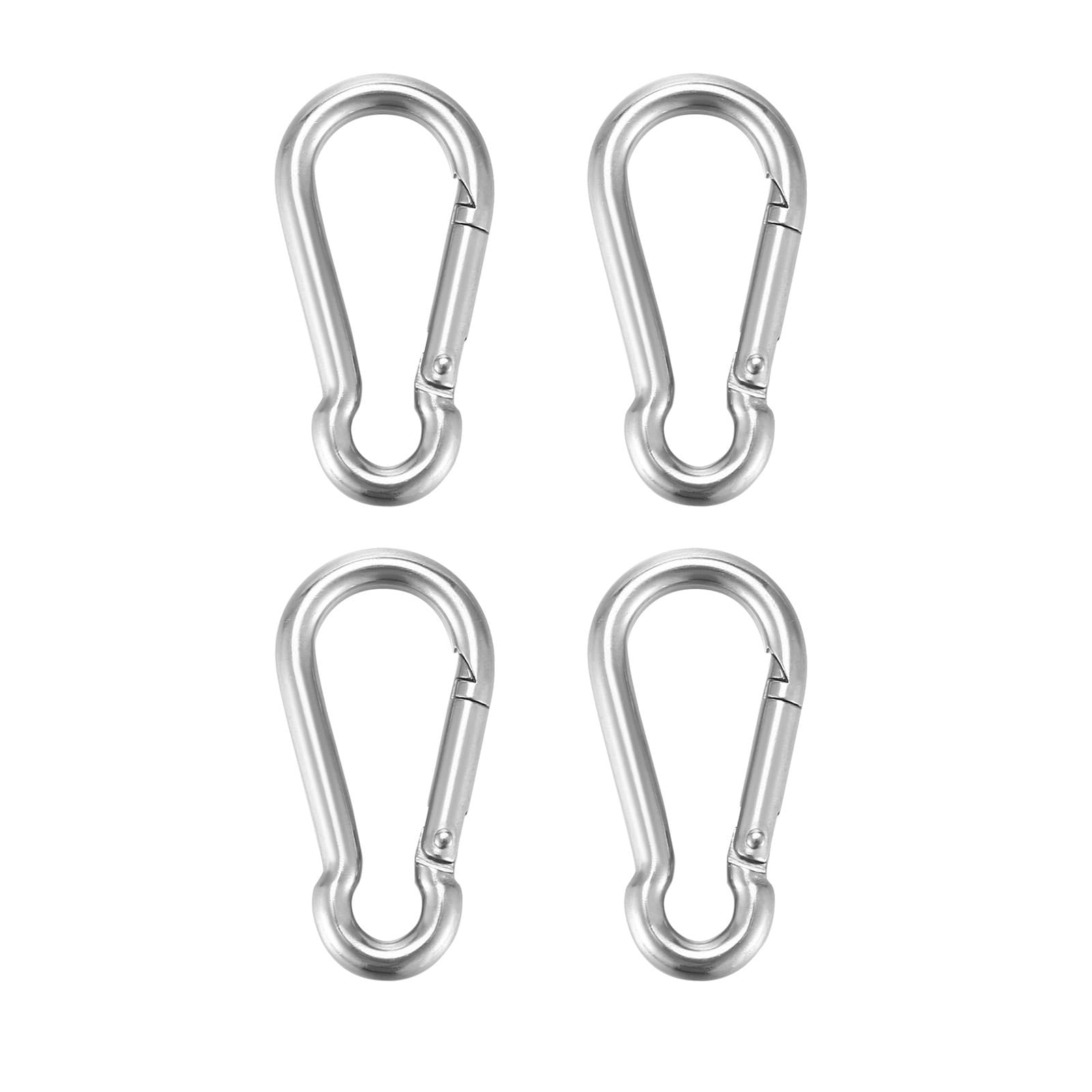 4Pcs M6 Spring Snap Hooks Heavy Duty Stainless Steel 304 Swing Set1680