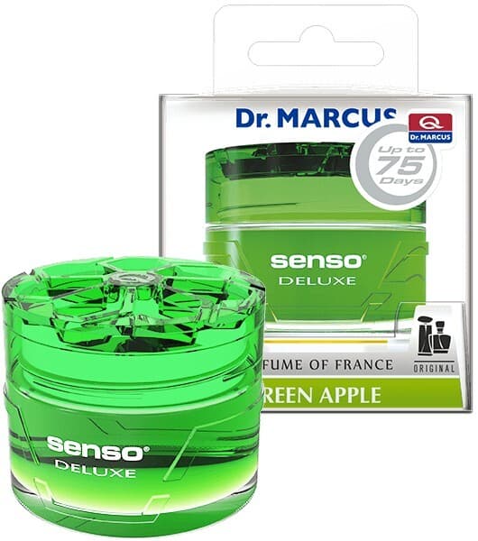Green Apple Car Gel Senso DELUXE Car Home AIR FRESHENER Perfume Gel 50ml view 2