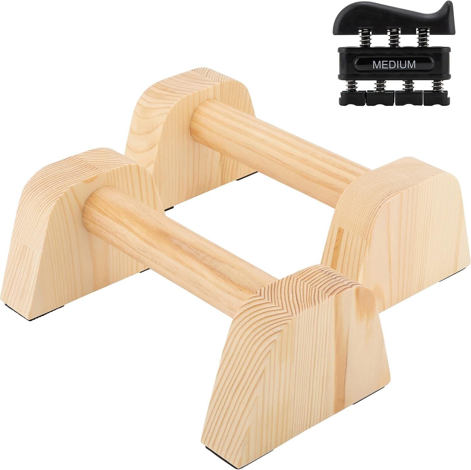 IRSTBL Wooden Push Up Bars – Heavy-Duty Beech Parallettes with Non-Slip Pads