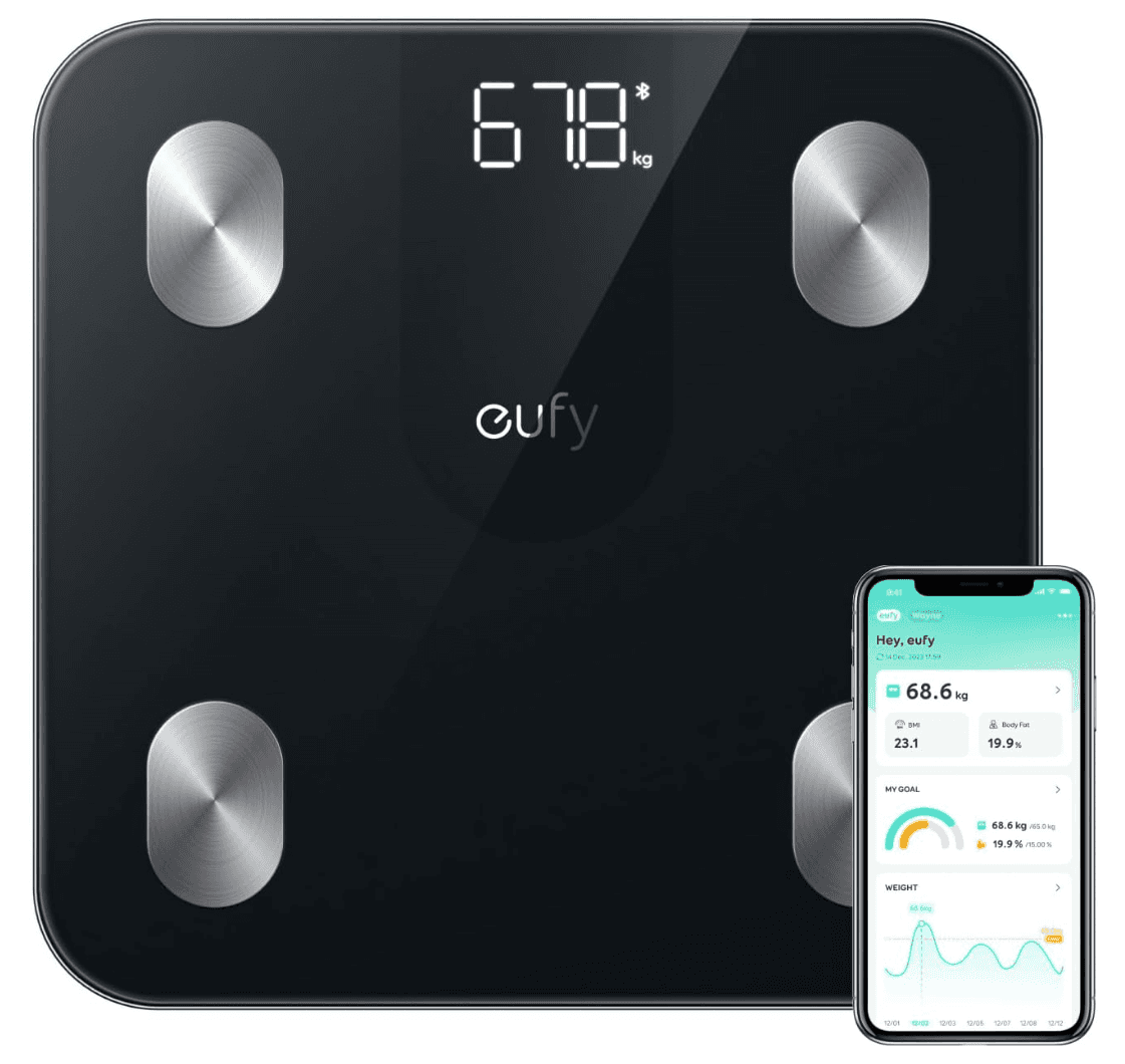 Eufy Weighing Scales for Body Weight| Digital Bathroom Scales with Bluetooth A1