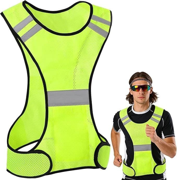 Uncle Paul Running Cycling Reflective Vest M Safety Vest High Visibility Gears