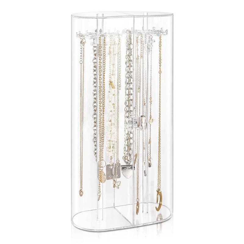 Necklace Box Waterproof Jewelry for Protection Necklace Display for Case with Li
