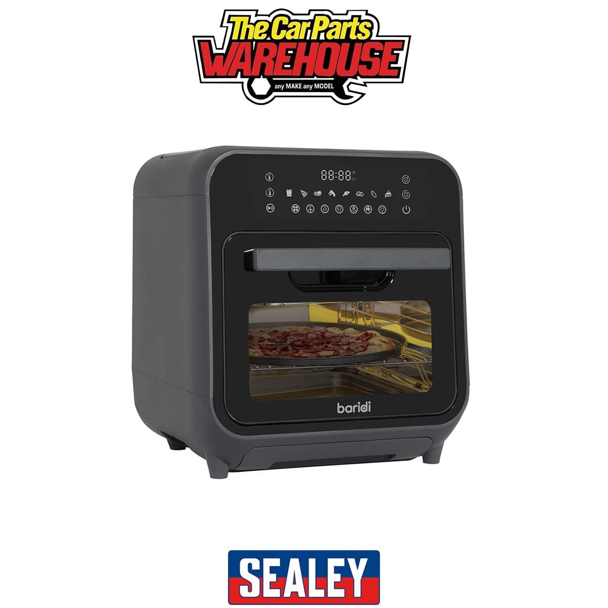 Sealey DH171 Baridi Steam Air Fryer Oven 15L Capacity