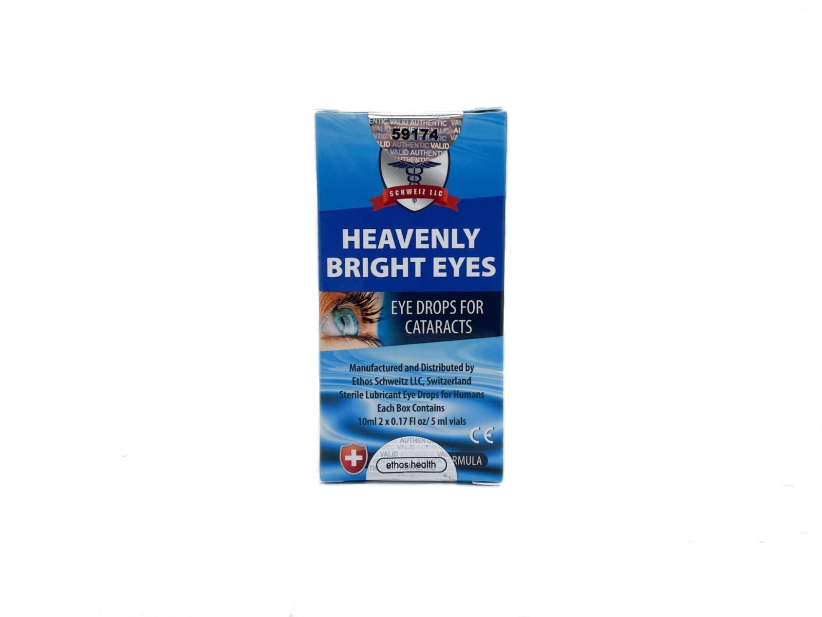 Ethos Bright Eyes NAC Heavenly Eye Drops for Cataracts 10ml FREE POSTAGE