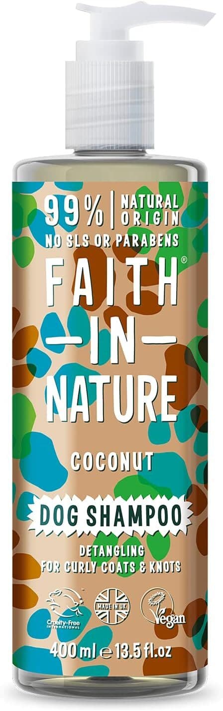 Faith In Nature Natural Coconut Dog Shampoo| Vegan and Cruelty Free| No SLS or Pa