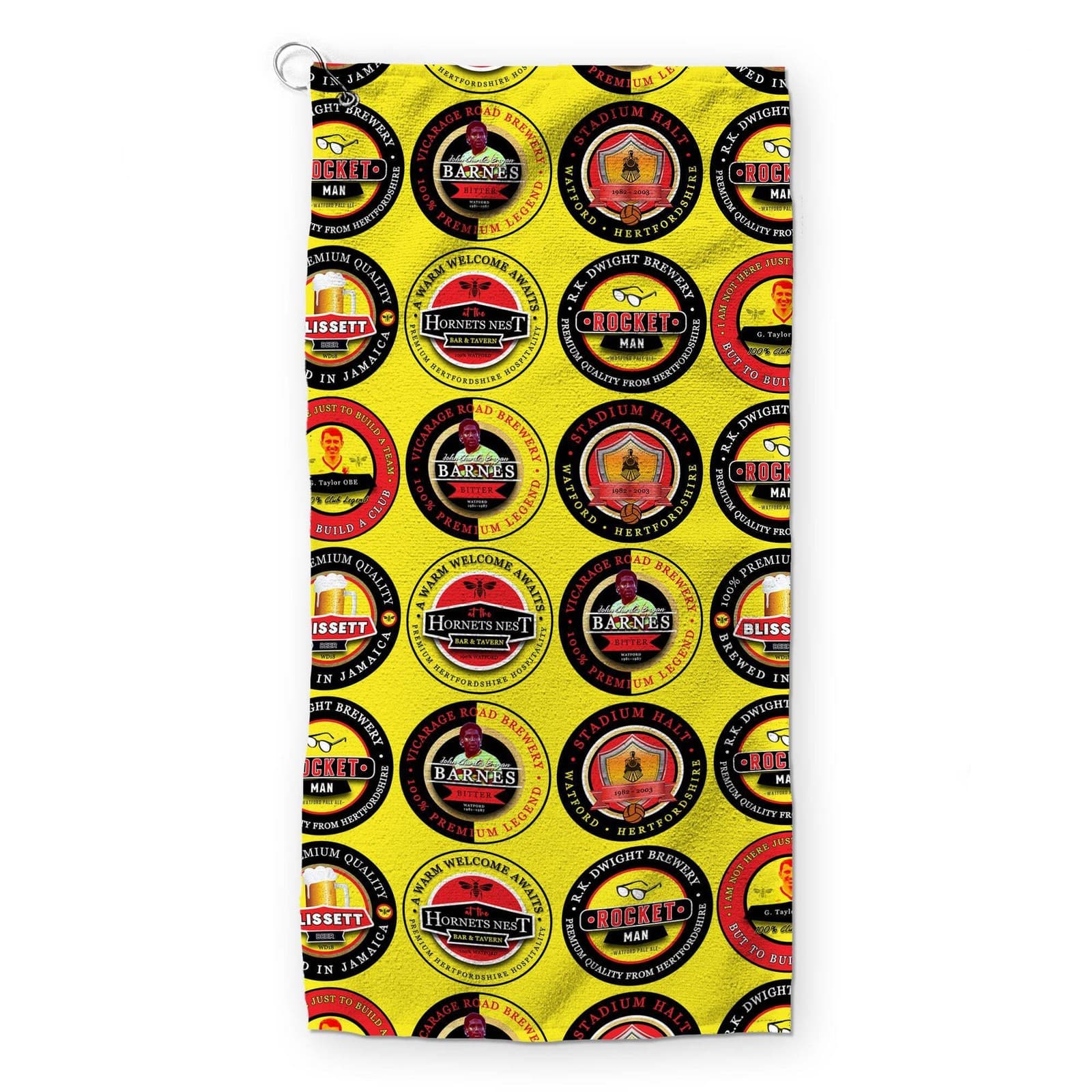 Watford - Football Legends - Retro Lightweight| Microfibre Golf Towel