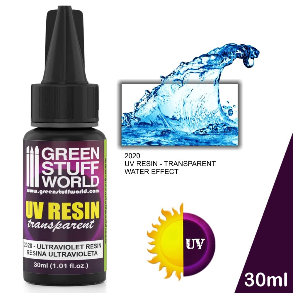 Ultraviolet Resin 30ml - Water Effect for dioramas bases UV resin DIY Crafts