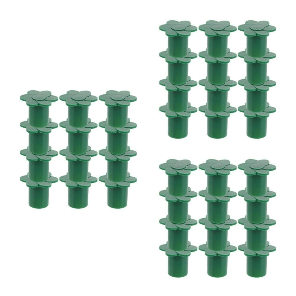 12 Pcs Bamboo Cane Topper Protectors Toppers Caps Plastic Protective Stick