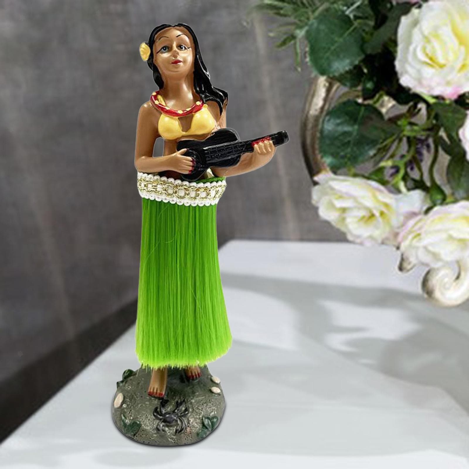 Hawaiian Girl Dashboard Doll Bobblehead| 16cm Car Interior Doll| Car Dashboard