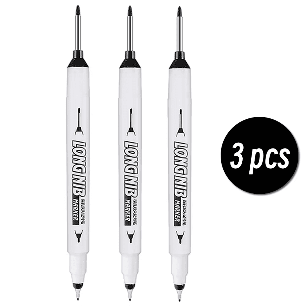 20Mm Double-Tip Deep Hole Long Head Nib Markers for Metal Pen Waterproof Bathroo