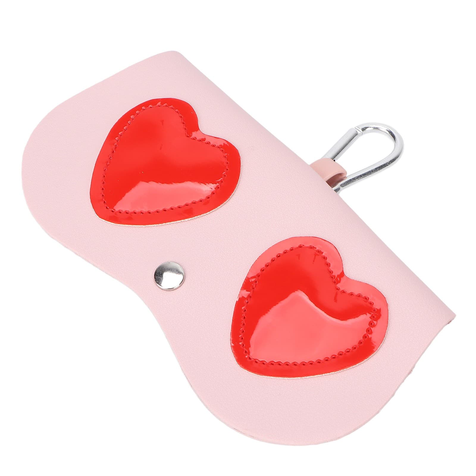 Soft Leather Glasses Bag Cute Fashion Pink Red Love Pattern Portable Glasses