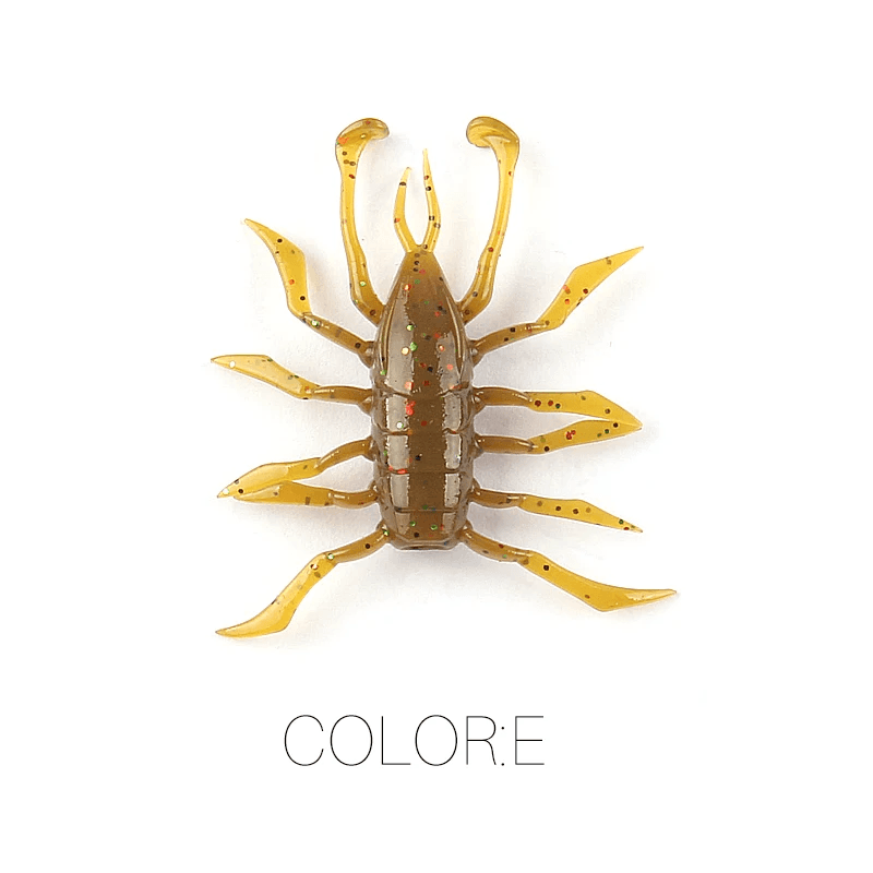 2023  12Pcs/Lot Water Spider Silicone Lures Worm 38Mm/1.42G Fishing Lures Attrac