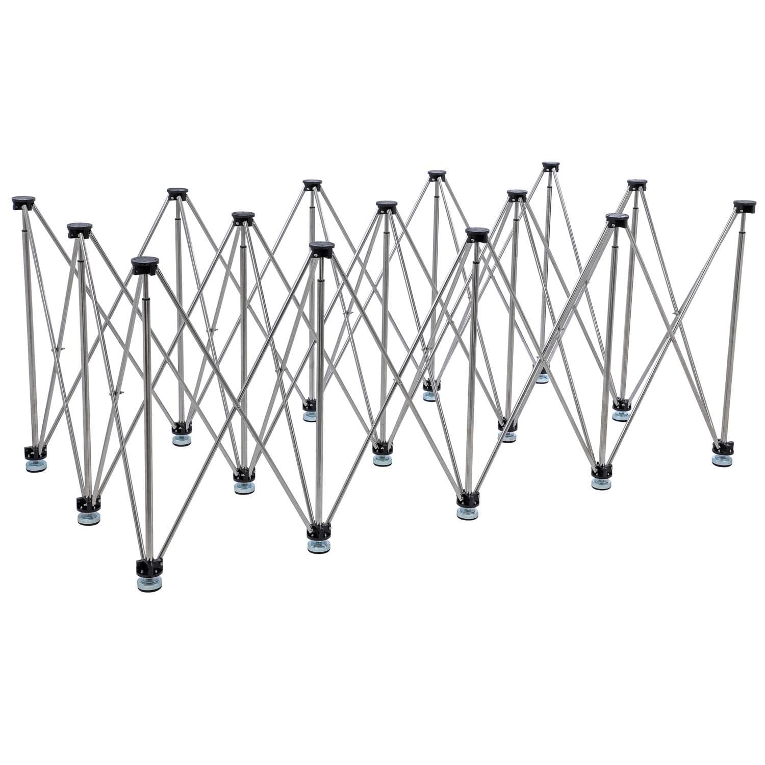 TOPWAY Foldable Working Table Wood and Tile 15 Legs Adjustable 228x117cm