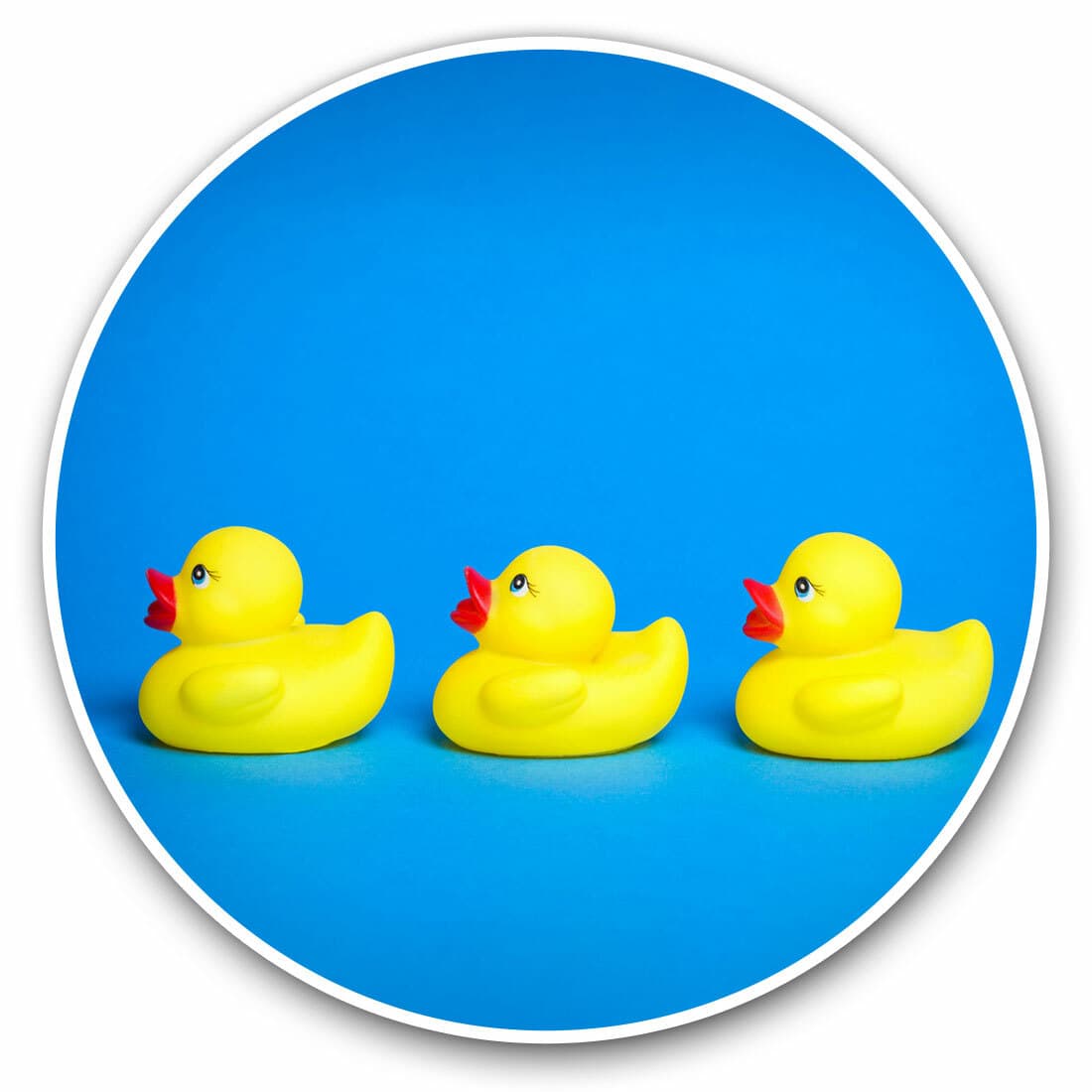 2 x Vinyl Stickers 7.5cm - Bath Toy Yellow Duckling Duck Kids Cool Gift #16798