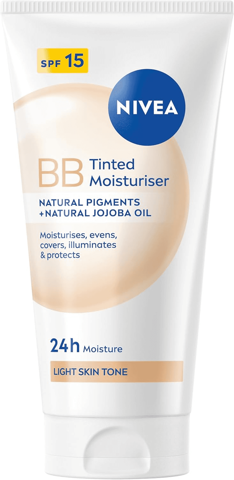 NIVEA BB Tinted Moisturiser SPF 15 Light (3 X 50Ml)| 24 Hour Moisturising BB Cre