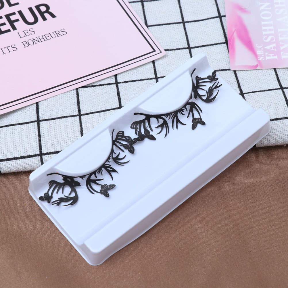 5 Pairs Paper False Eyelashes Black Xmas Decoration Charming Design