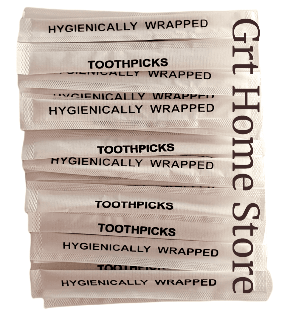 Wooden Toothpick Hygienically and Individually Wrapped Cocktail Sticks party pack
