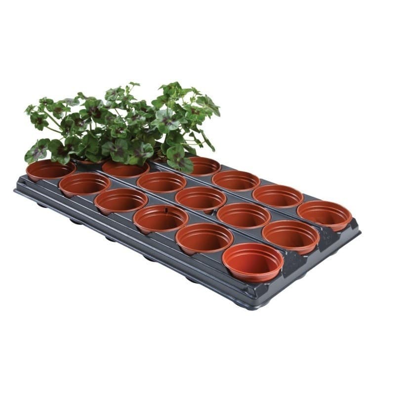Garland Professional Growing Potting Tray with 18 Plant Pots (9cm)