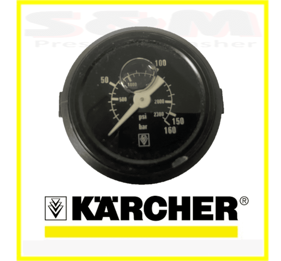 Genuine Karcher Pressure Gauge 0-160 Bar HDS 655 and 745 64211780 6.421-178.0