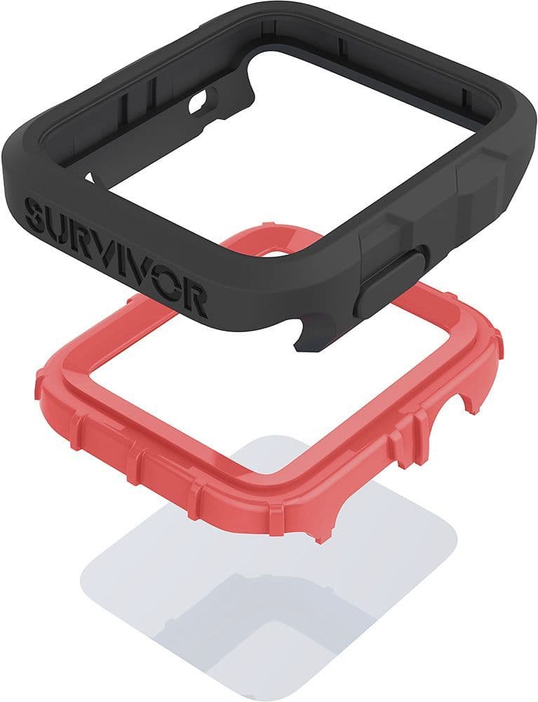 GENUINE GRIFFIN SURVIVOR TACTICAL CASE FOR 38MM APPLE WATCH 1 2 3 | CORAL FIRE view 2
