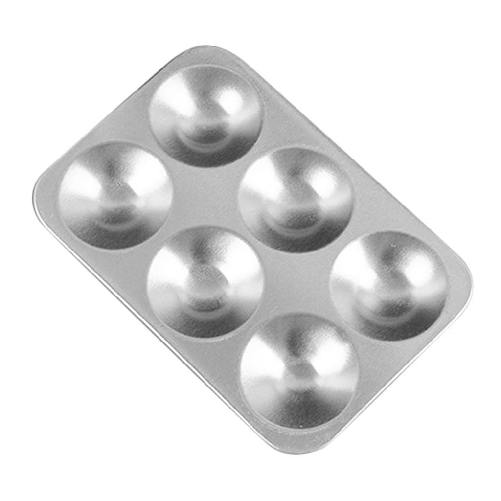 Metal Painting Model Mixing Color Tray Paint Palette with 6