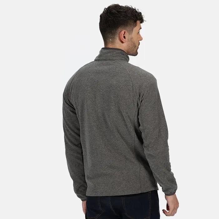 Regatta Micro Fleece Jacket Full Zip Warm Lightweight Grey Small view 2