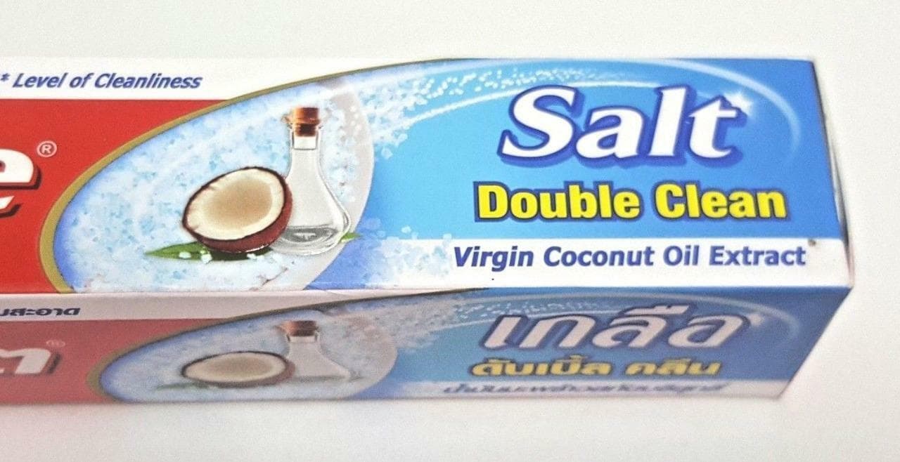 150g. Colgate Salt Double Clean Toothpaste Virgin Oil Coconut Healthy Teeth Gums view 2