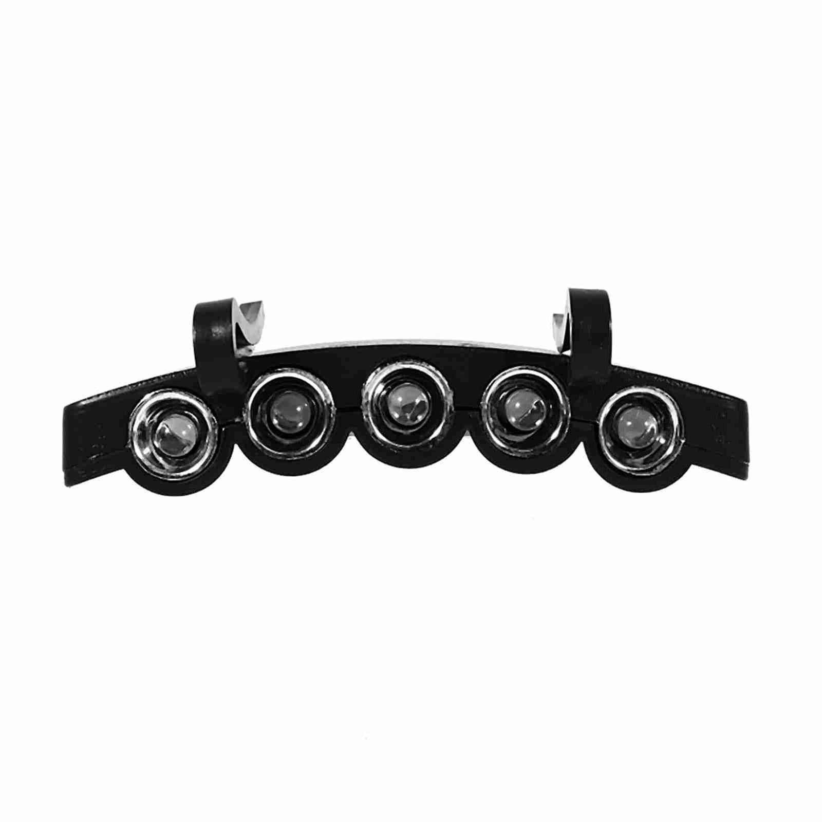 5 LED Cap Hat Brim Clip Head Light Lamp Headlamp Fishing Hiking Cycling AJ view 2