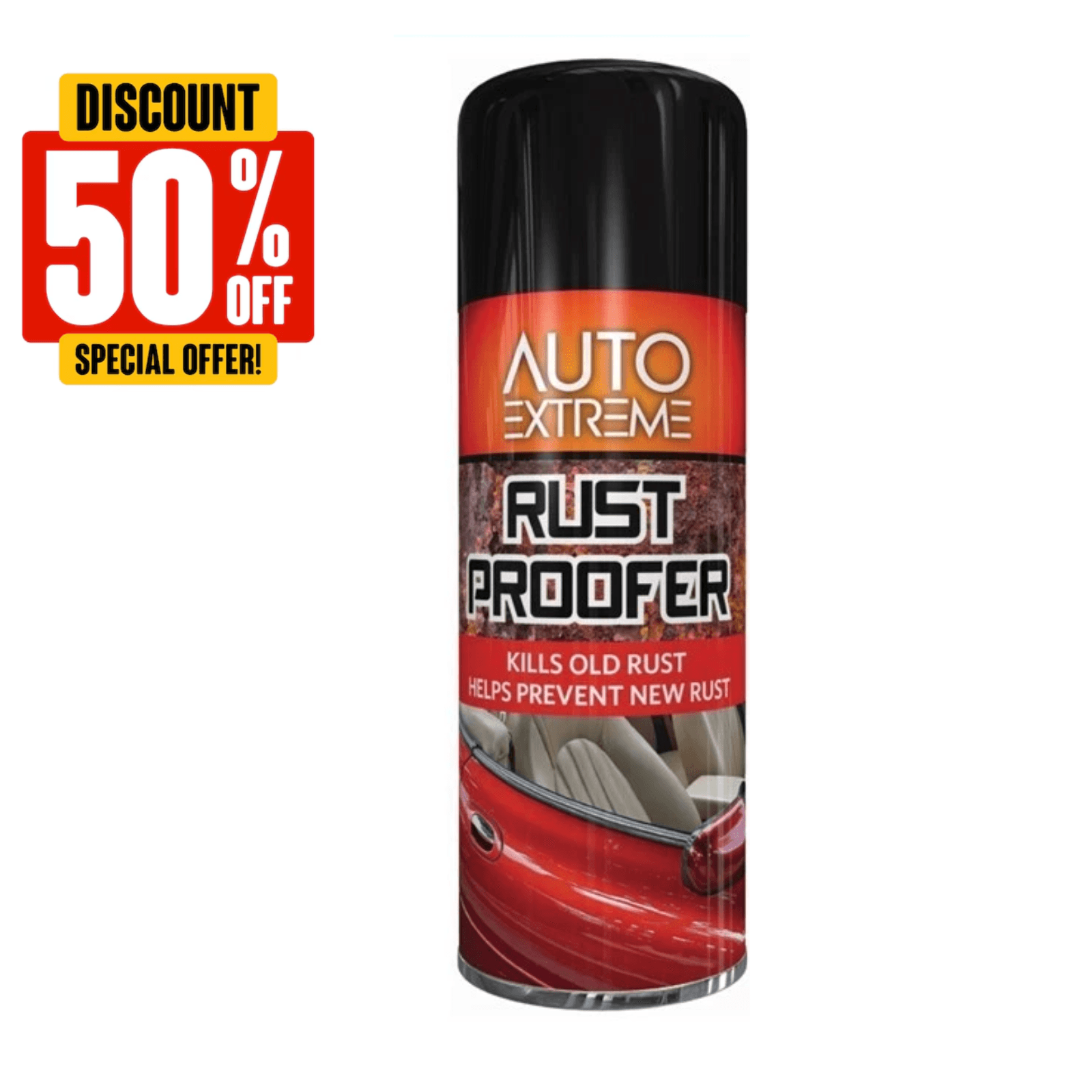 Auto Extreme Rust Proofer Spray Aerosol Kills Old Rust Prevents Protects 400ml