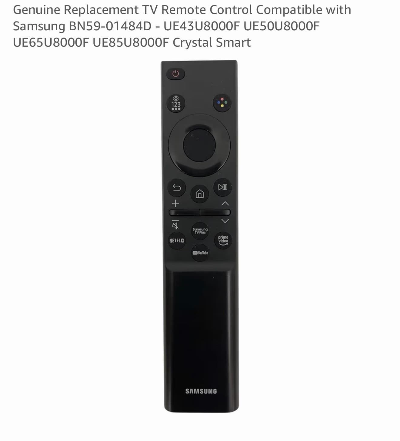 SAMSUNG BN59-01484D SMART VOICE ACTIVE REMOTE NETFLIX PRIME YOUTUBE GENUINE NEW