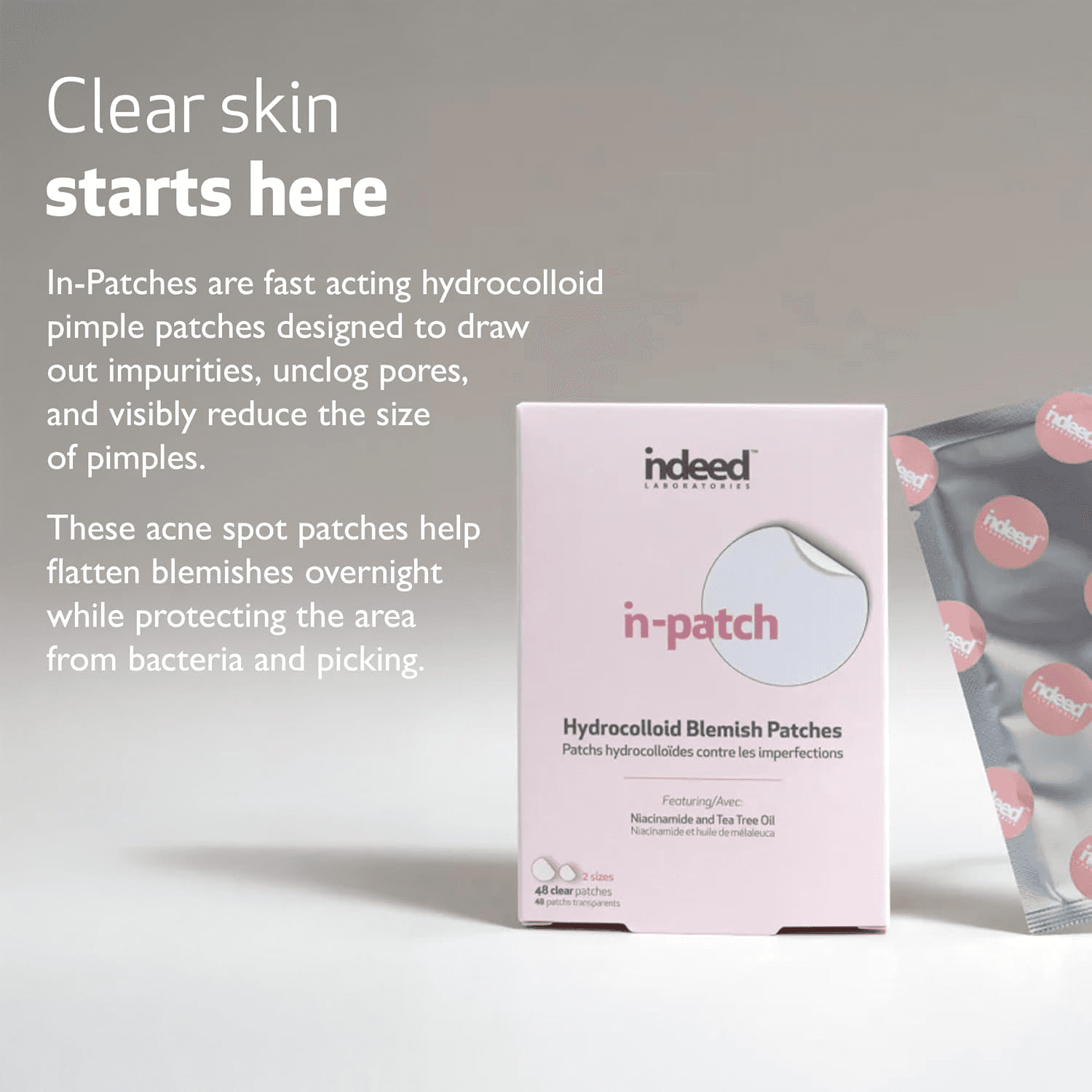 Labs In-Patch - Hydrocolloid Acne Pimple Patch for Covering Zits and Blemishes, view 2