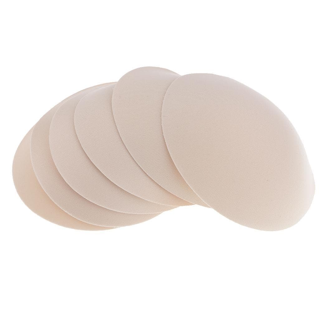 3 Pairs Soft Sponge Bra Pads Inserts for Sportwear Bikini Beige