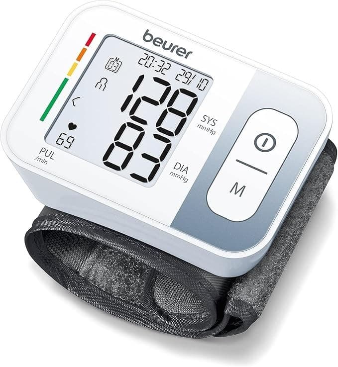Beurer BC28 Wrist Blood Pressure Monitor Arrhythmia Detection White NEW rrp £28