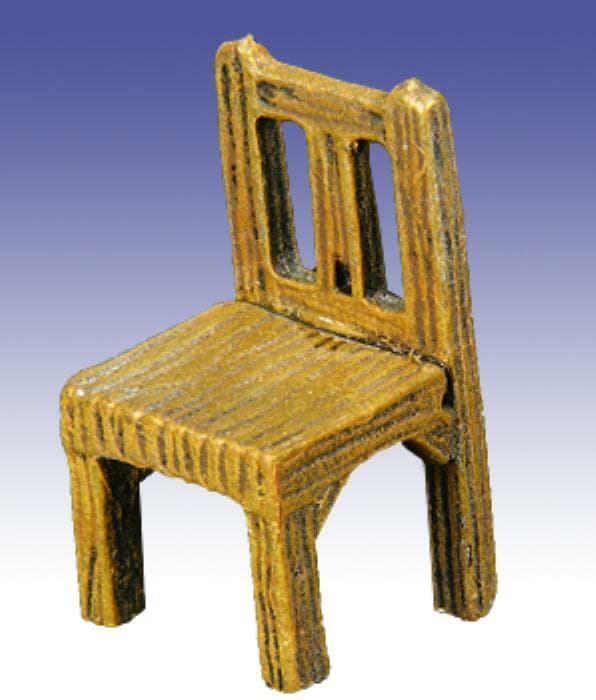 Roleplay 25mm 28mm Scenery D&D Wargame - Chairs x 2 (Metal) - FREE POST