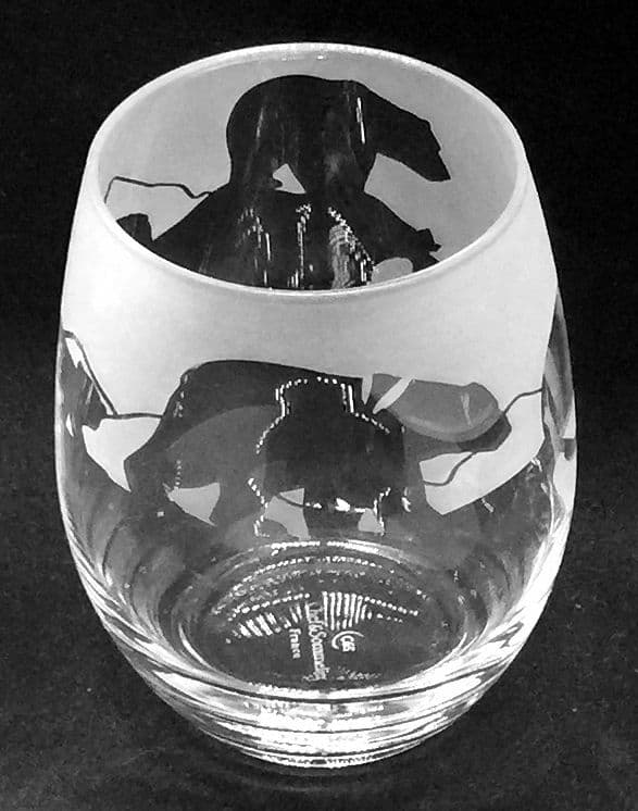 POLAR BEAR Frieze Boxed 36cl Crystal Stemless Wine / Water Glass