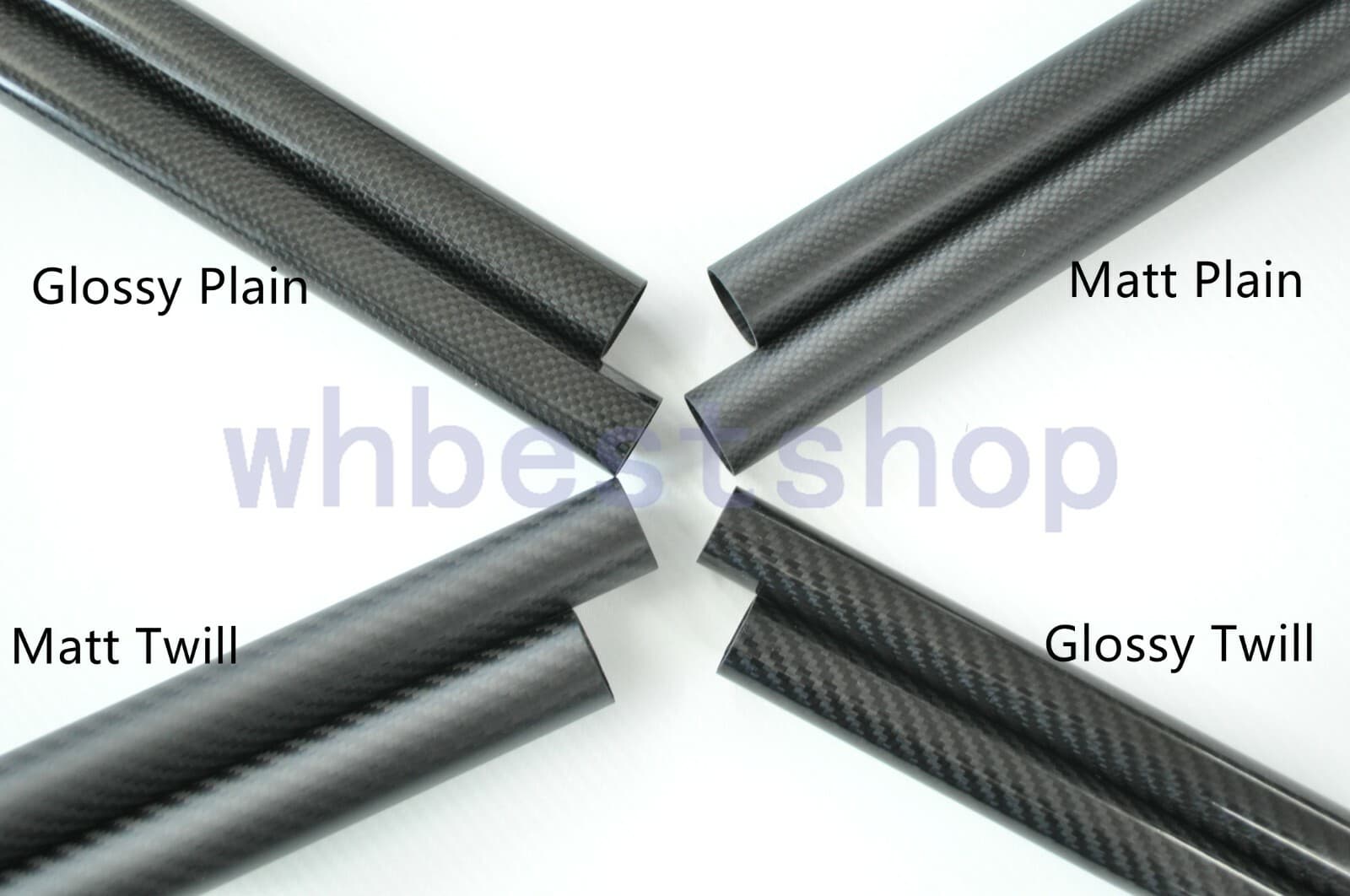 3K Carbon Fiber Tube OD5 6 7 8 9 10 11 12 13 14 15 16 17 18 19 20 x 500mm Poles