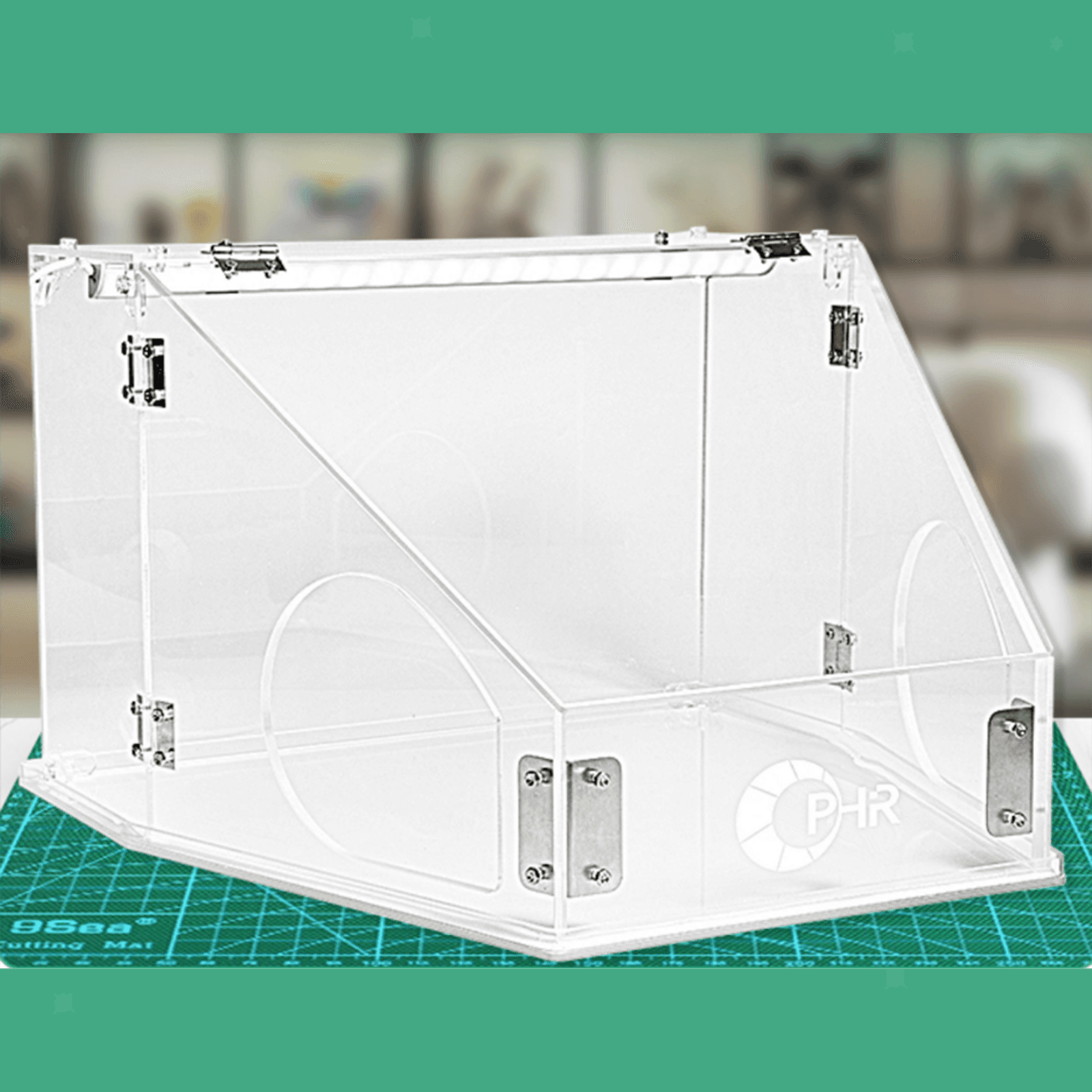 Electric Grinding Dust Box with Light Dustproof Case Practical Enclosed