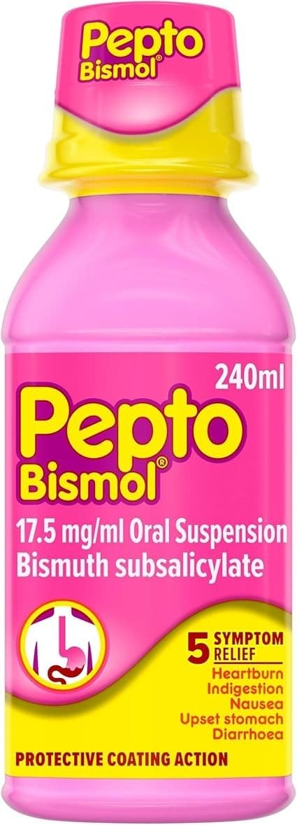 Pepto-Bismol Liquid Suspension 240ml Heartburn| Indigestion| Upset Stomach