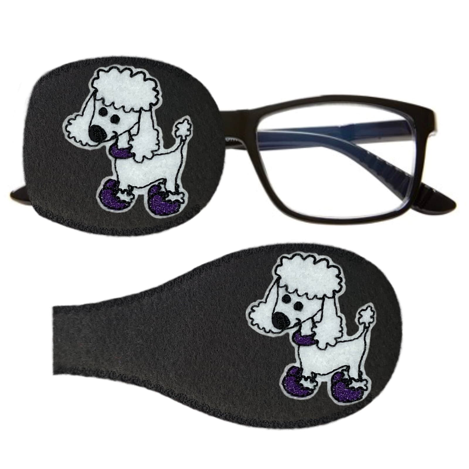 New Poodle Dog Reusable Fabric Cloth Lazy Eye Patch Occlusion Therapy Amblyopia