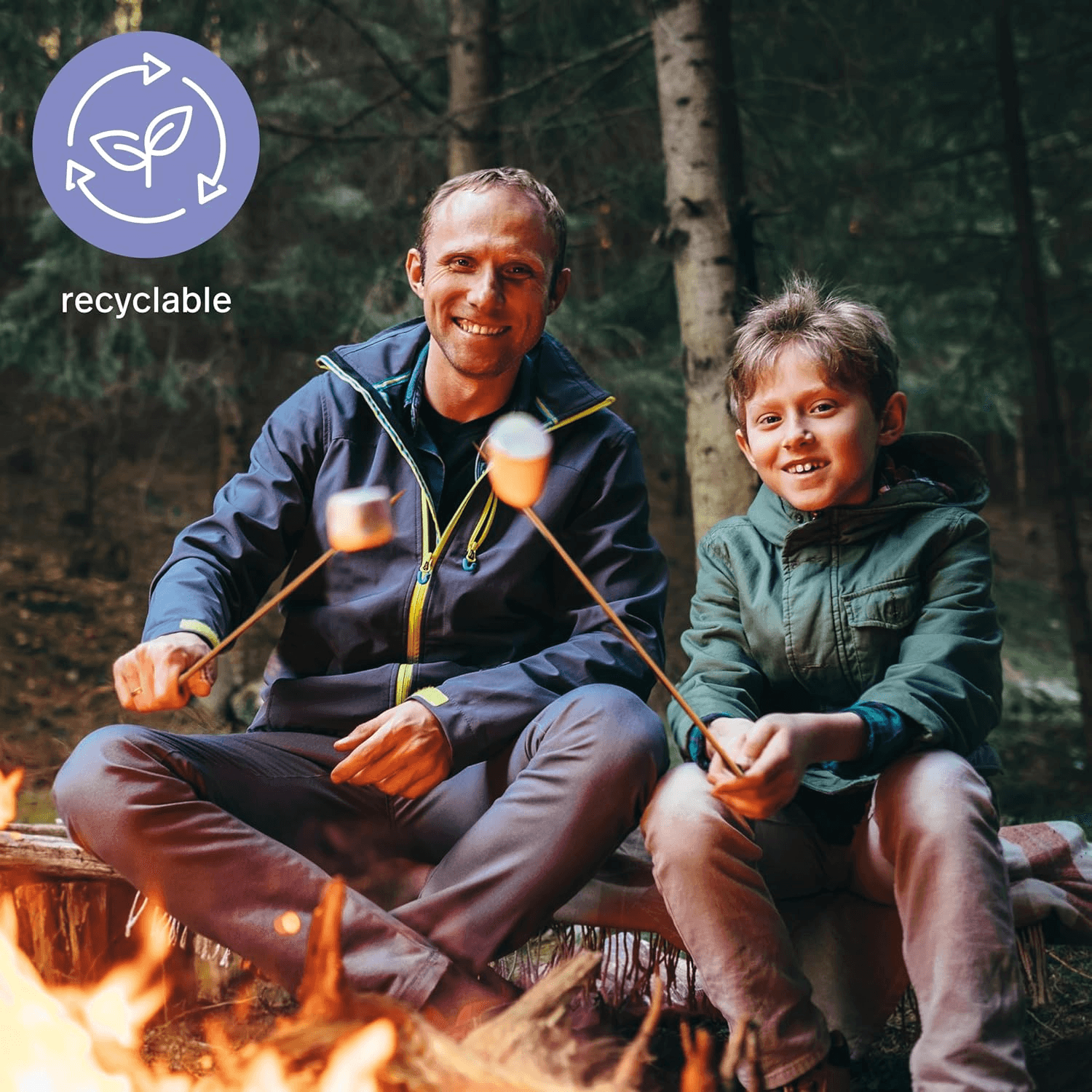 100 Extra Long Marshmallow Roasting Sticks| 90Cm/35 Inches (0.6Cm/6Mm Thick) - X view 2