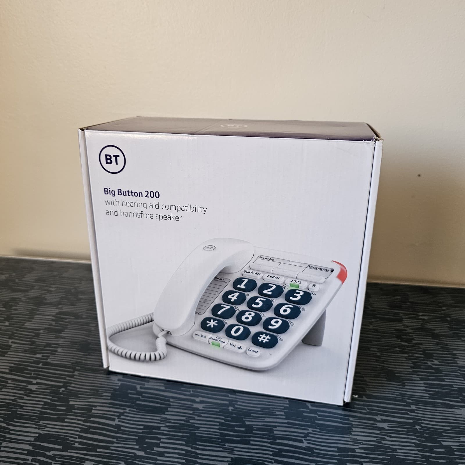 BT Big Button 200 Corded Phone with Handsfree Speaker
