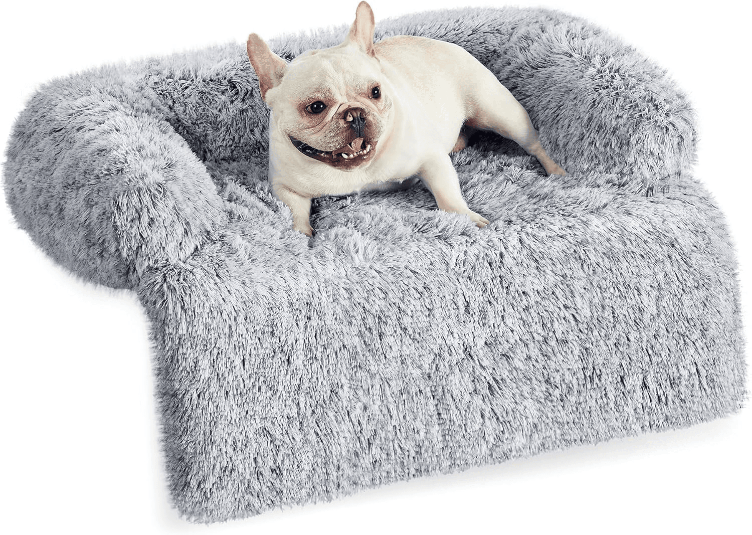 Fluffyhug Dog Sofa Bed| Cover| Calming Bed| M| for Small and Medium Dogs| 80 X 7