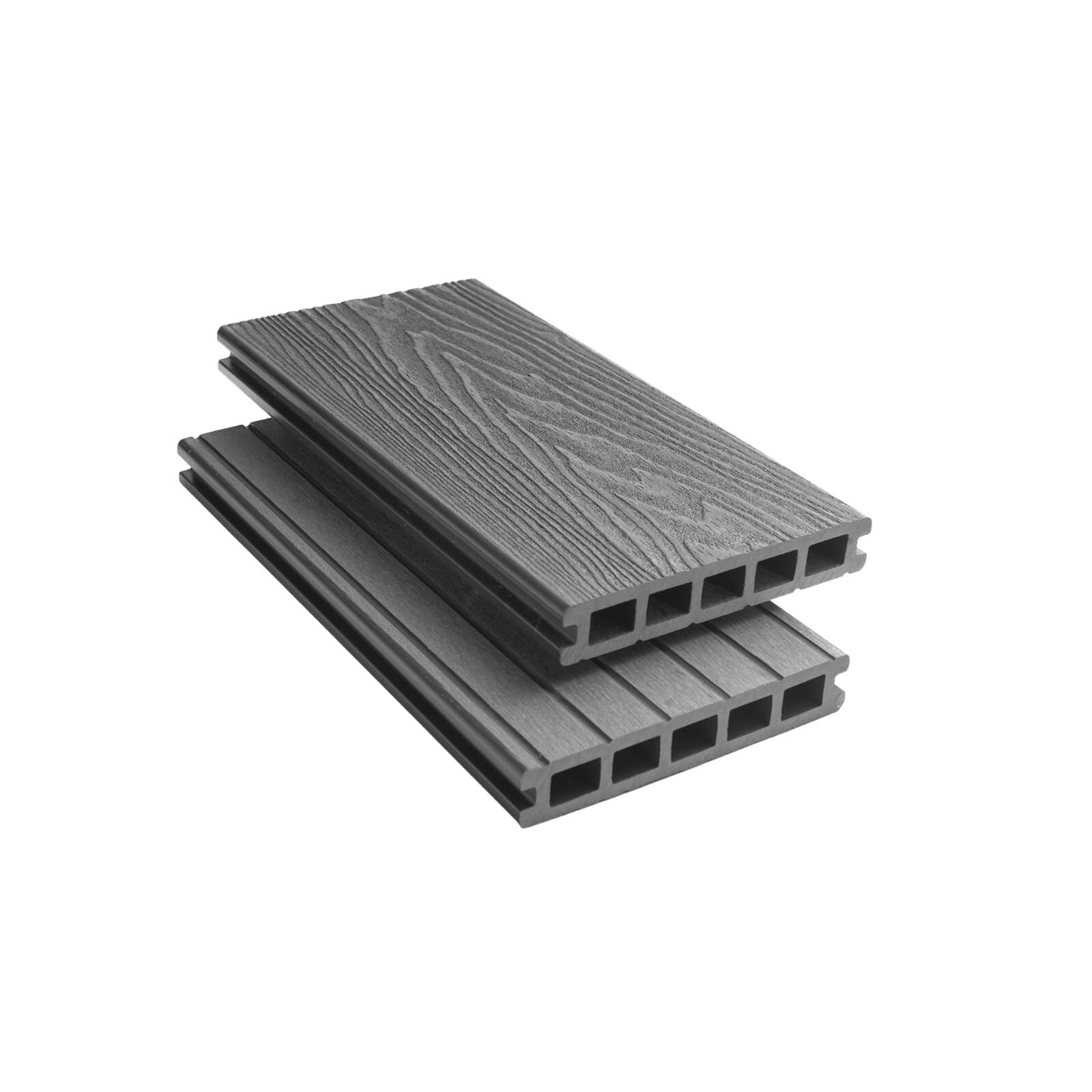 3.6m Composite WPC Decking Boards - Deep Embossed Woodgrain Plastic Boards