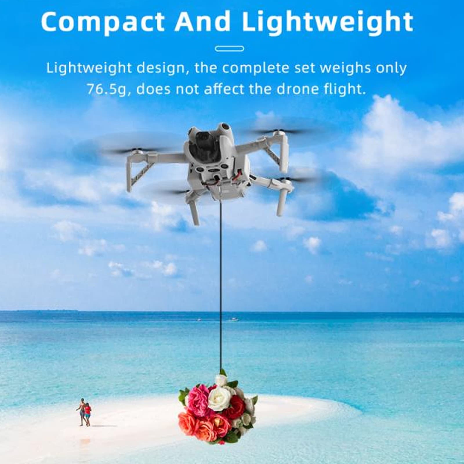 Aerial Airdrop System ABS Lightweight Drone Airdropper Replacement For MINI 4PRO view 2