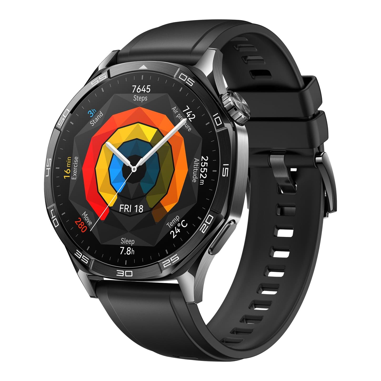 Huawei Watch GT 5 46mm Black 1.43\" AMOLED GPS Smart Watch 14 Days Battery Life