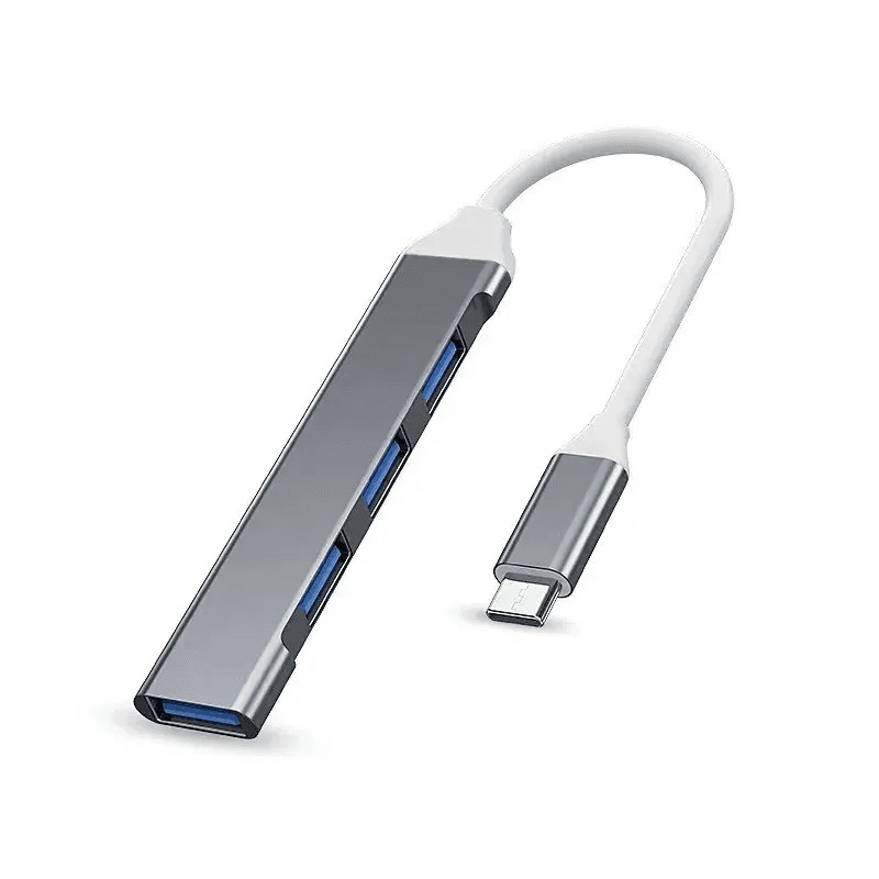 4-Port Multi-Splitter Type C Hub USB Adapter OTG for Xiaomi Lenovo Macbook 13 15