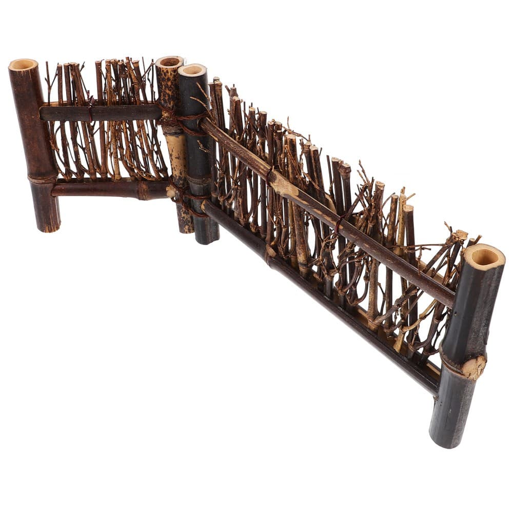 Japanese Bamboo Decoration Fence Sashimi Serving Plate Decor Desktop Ornament