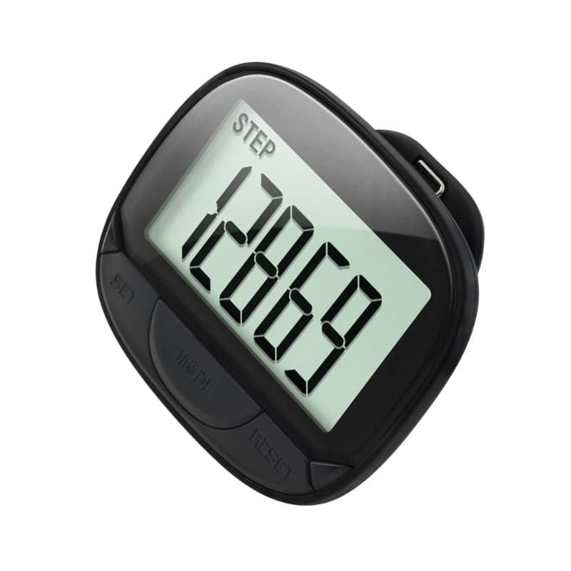 Fitness Pedometer Clear Display Shockproof Step Counter for Outdoor Walking